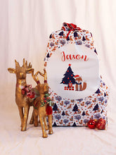 Load image into Gallery viewer, Festive Fox Santa Sack