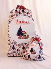 Load image into Gallery viewer, Festive Fox Santa Sack