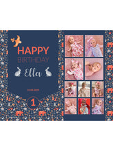 Load image into Gallery viewer, Woodland Rabbit Birthday Banners