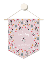 Load image into Gallery viewer, Party Zebra Personalised 1st Christmas Hanger