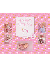 Load image into Gallery viewer, Princess Birthday Banners