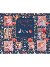 Load image into Gallery viewer, Woodland Rabbit Birthday Banners
