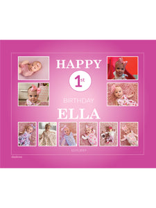 HOT PINK Birthday Banners