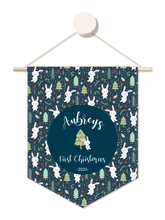 Load image into Gallery viewer, Hoppy Christmas Personalised 1st Christmas Hanger
